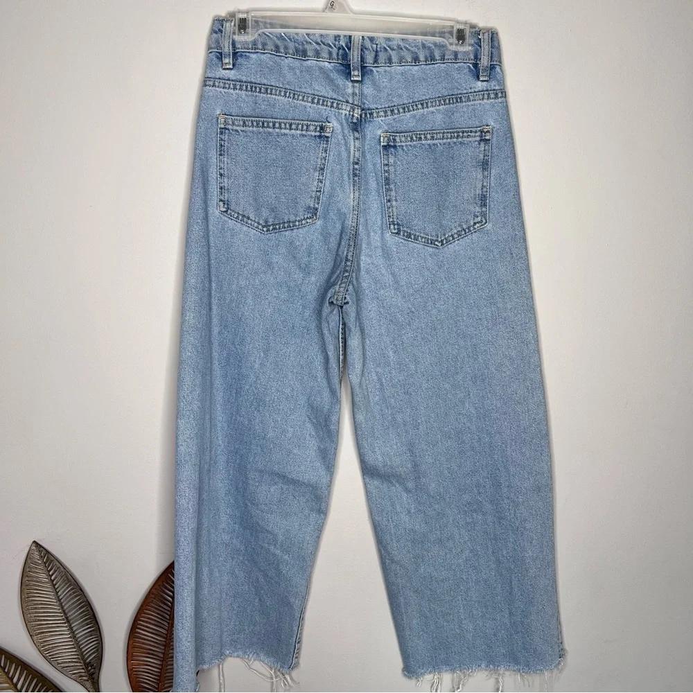 Zara Blue Wide-Leg Jeans - Picture 10 of 11